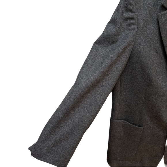 J. Crew Blazer Jacket Sport Coat 2 Button Wool Cashmere Gray Office Preppy 42R - Picture 4 of 11